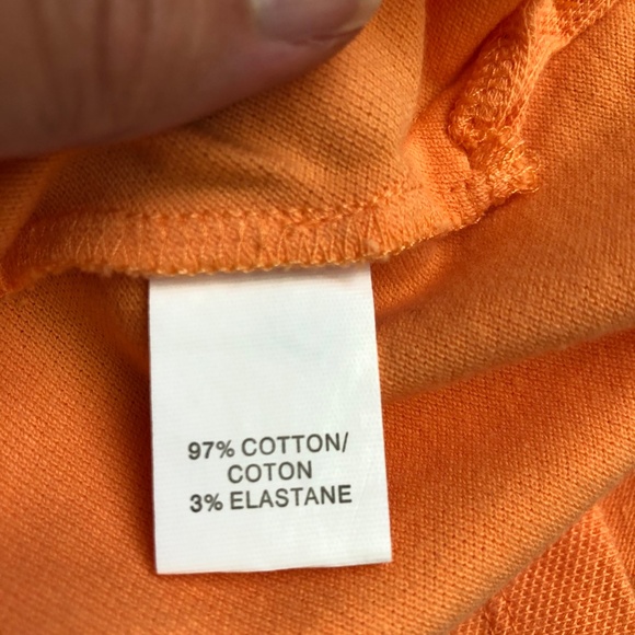 Abercrombie and Fitch Stretch Polo Orange size M - Picture 3 of 3